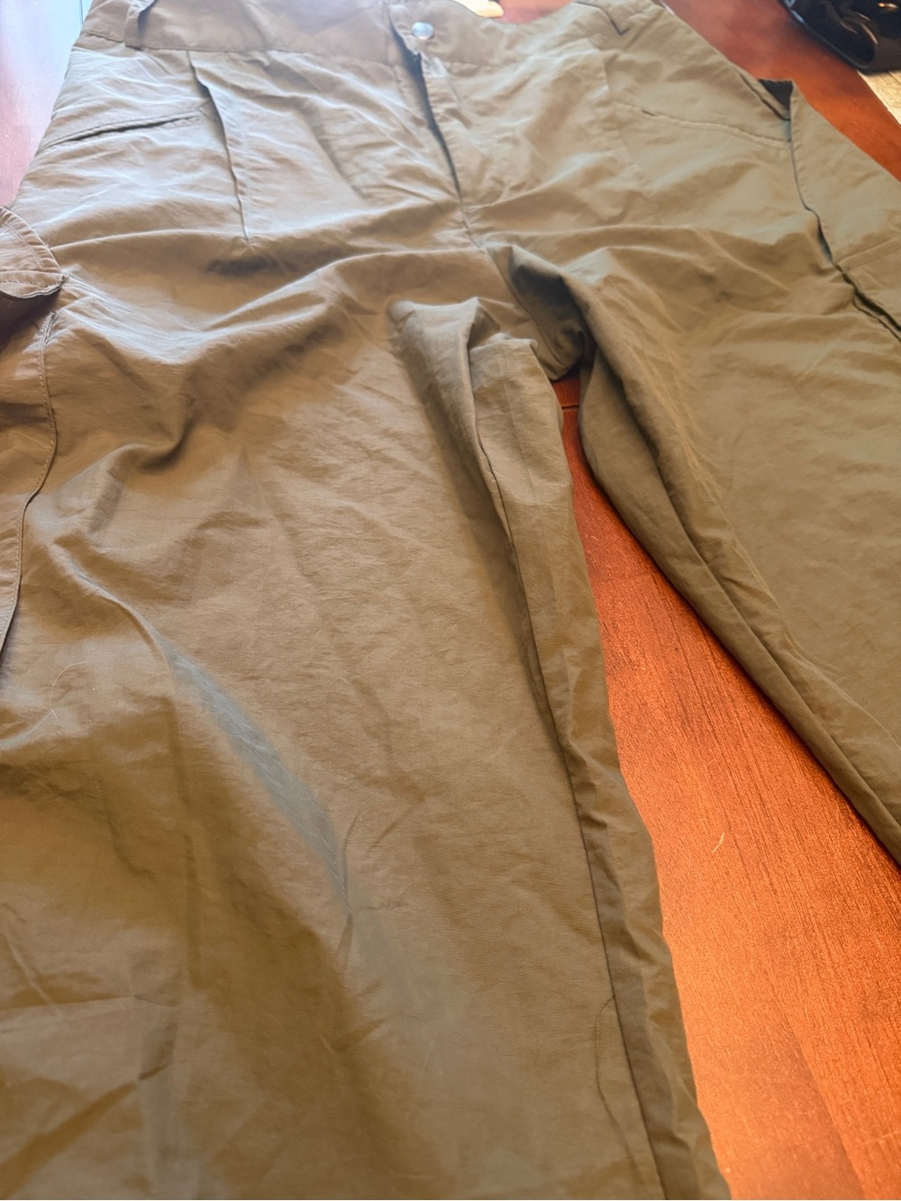 HALARA Olive Green Wide-Leg Cargo Trousers - Picture 7 of 9